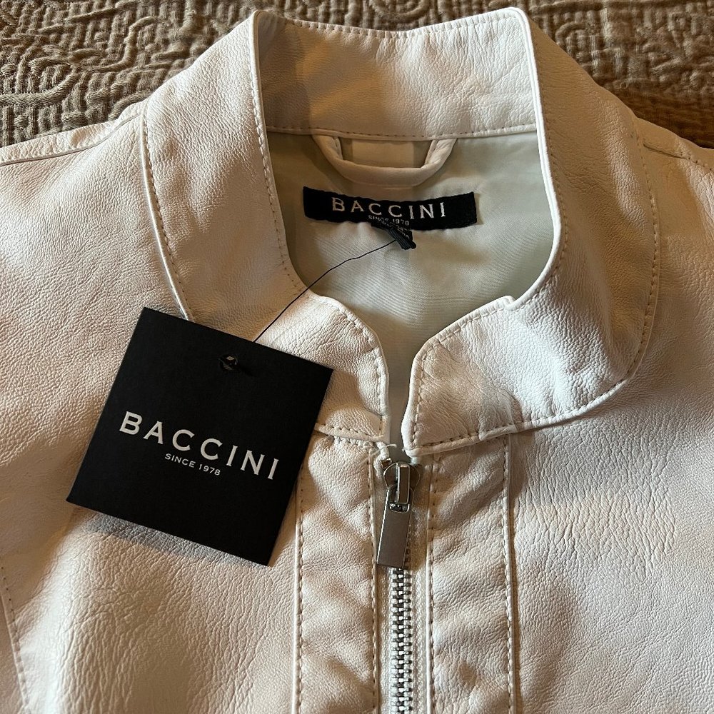 BACCINI Faux leather jacket,  1X NWT